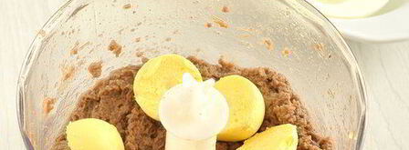 закуска с куриной печенью пасхальные яйца. Шаг 8