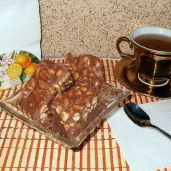 Рецепт домашнего щербета с дробленым арахисом