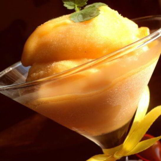 Рецепт персикового щербета