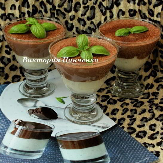 Рецепт шоколадного десерта с базиликом