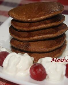 Шоколадные овсяные хоткейки