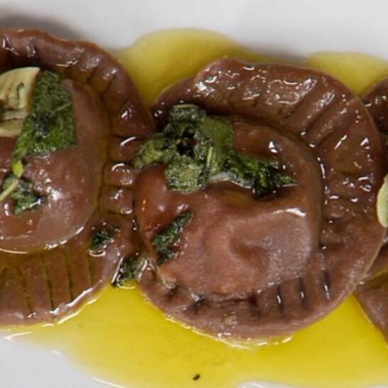 Рецепт шоколадных равиолей