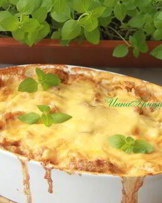 Швейцарский хлебный пудинг с индейкой