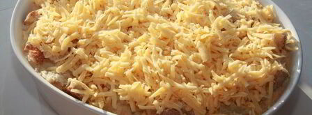 швейцарский хлебный пудинг с индейкой. Шаг 14