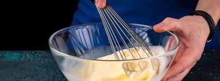 киш с сырным суфле и помидорами черри. Шаг 5