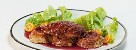 копченая утка с яблочным суфле. Шаг 8