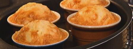 крабовое суфле с чеддером и пармезаном. Шаг 8