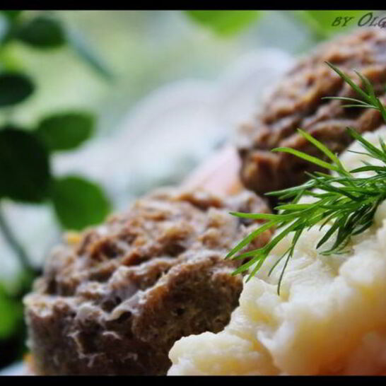 Рецепт мясного суфле с персиками