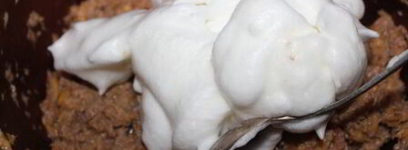 мясное суфле с персиками. Шаг 8