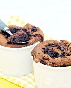 Шоколадное суфле с хурмой