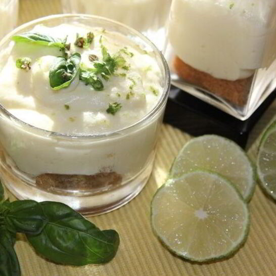 Рецепт тирамису с лаймом и свежим базиликом