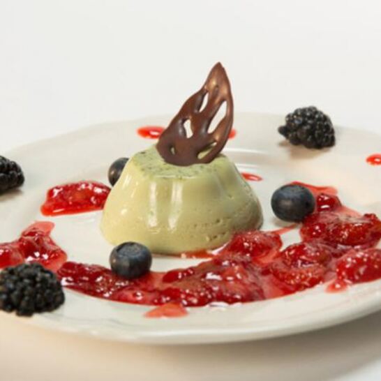 Рецепт зеленой панны-котты