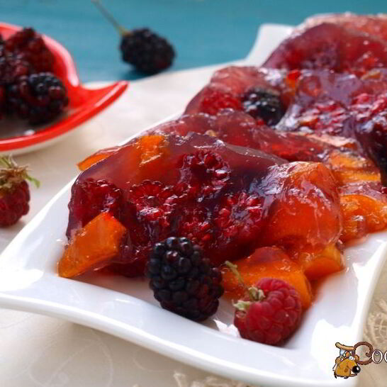 Рецепт желе с фруктами ассорти