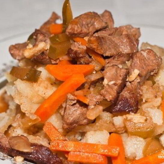 Рецепт азу из говядины с картофелем