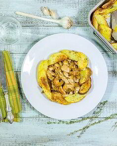 Азу из индейки на сковороде