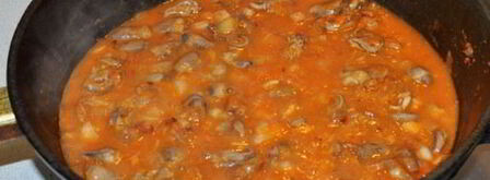 азу из куриных потрошков. Шаг 4