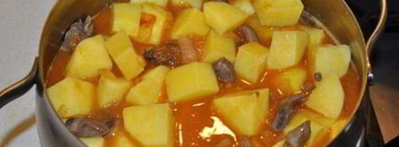 азу из куриных потрошков. Шаг 6