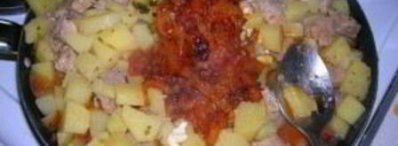 азу с картошкой. Шаг 7