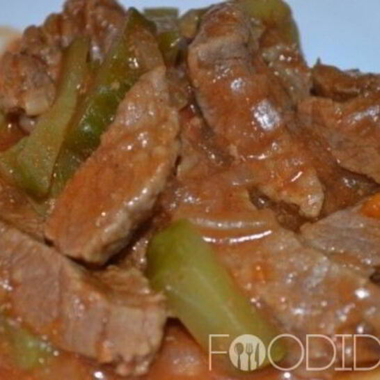 Рецепт азу с солеными огурцами