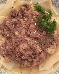 Бешбармак из говяжьих ребер