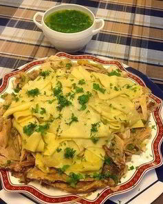 Бешбармак с курицей