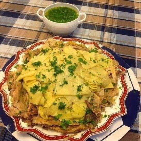 Рецепт бешбармака с курицей