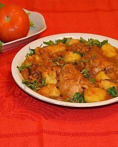 Чахохбили из курицы с картошкой