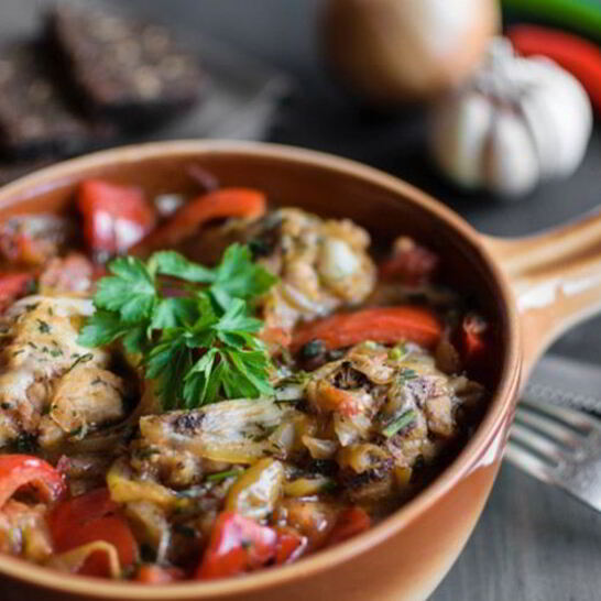 Рецепт чахохбили из курицы с яйцами