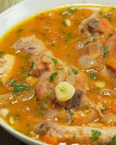 Чахохбили с белым вином