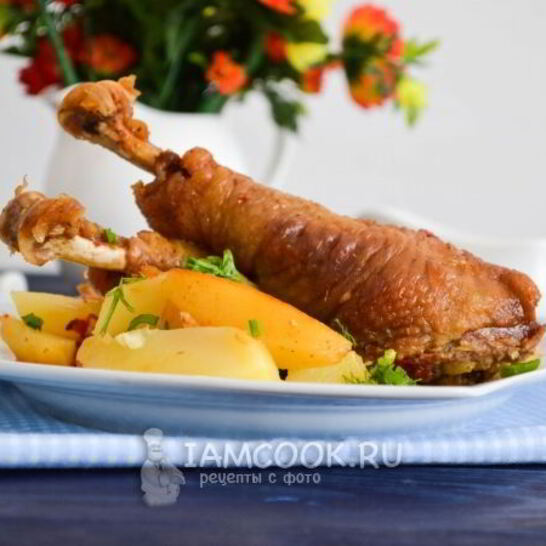 Рецепт чахохбили с картошкой в духовке