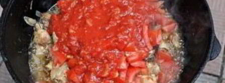 чахохбили в казане. Шаг 8