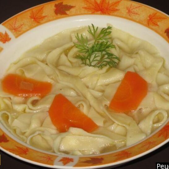 Рецепт домашней лапши