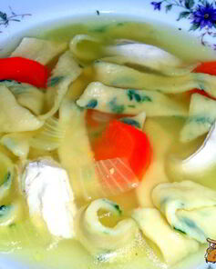 Домашняя зеленая лапша