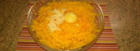 драники из тыквы с укропом. Шаг 3