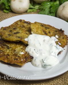 Драники с грибами
