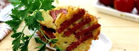 драники с колбасой. Шаг 10