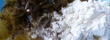 драники с морской капустой. Шаг 4