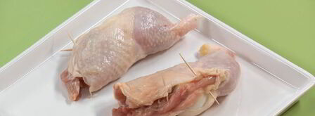 фаршированный окорок и драники. Шаг 3