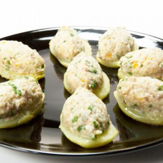 Рецепт запеченного форшмака на картофельных медальонах