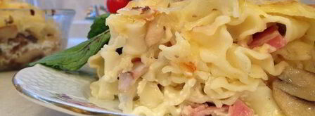 фестонате с фрикадельками в сливках и под сыром. Шаг 9