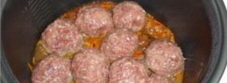 фрикадельки с рисом в мультиварке. Шаг 4