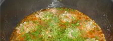 фрикадельки с рисом в мультиварке. Шаг 6