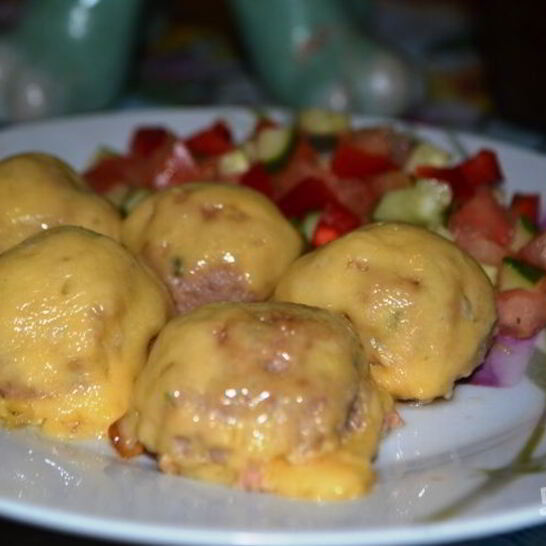 Рецепт фрикаделек в сырной шубке