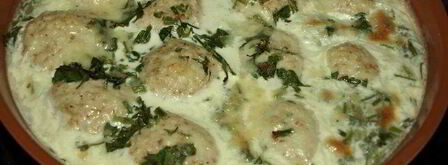 куриные фрикадельки, запеченные в сливках. Шаг 10