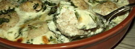 куриные фрикадельки, запеченные в сливках. Шаг 11