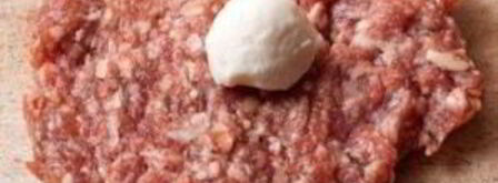 мясные фрикадельки с моцареллой. Шаг 4