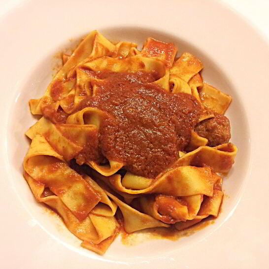 Рецепт пасты паппарделле с фрикадельками