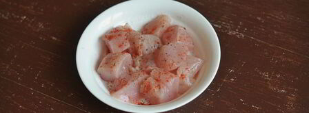 картофель с фасолью и куриной грудкой. Шаг 3