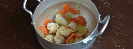 картофель с фасолью и куриной грудкой. Шаг 5