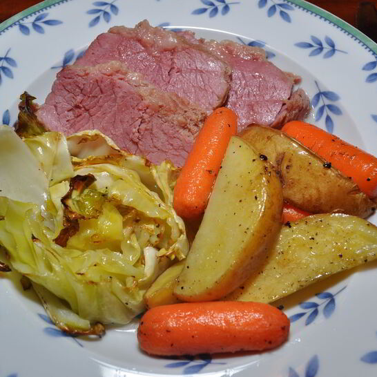 Рецепт картофеля с капустой в духовке